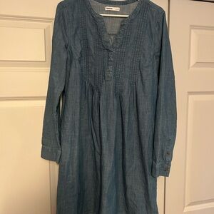 Elegant Blue Long Sleeve Dress
